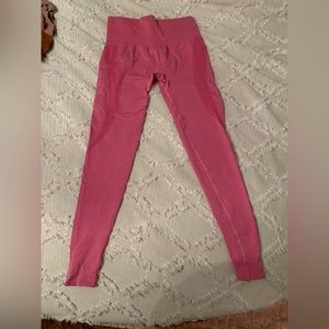 Women’s pink workout leggings size medium